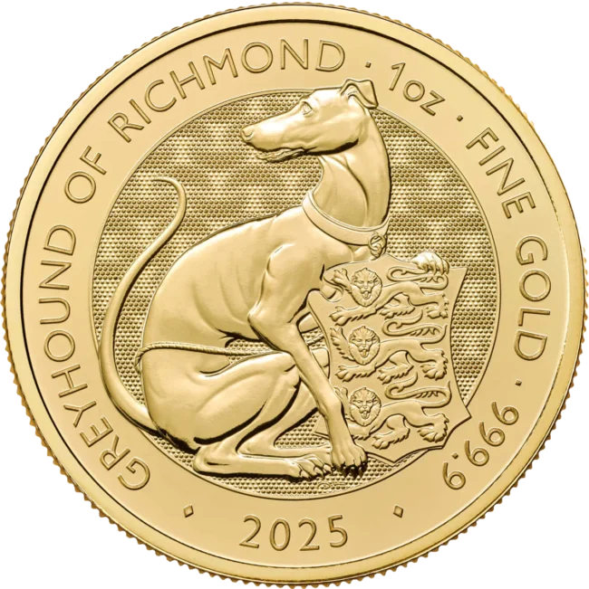 Graded Gold Tudor Beasts Greyhound of Richmond 2025
