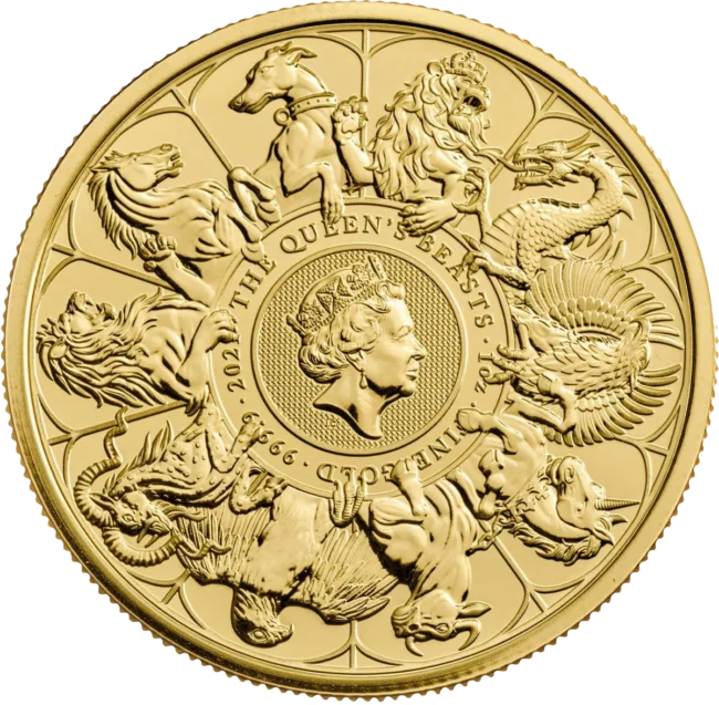 Graded Gold Queen's Beasts Completer Coin 2021