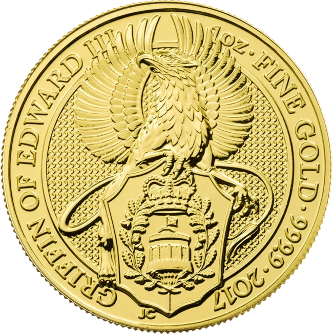 Graded Gold Queen's Beasts Griffin of Edward III 2017