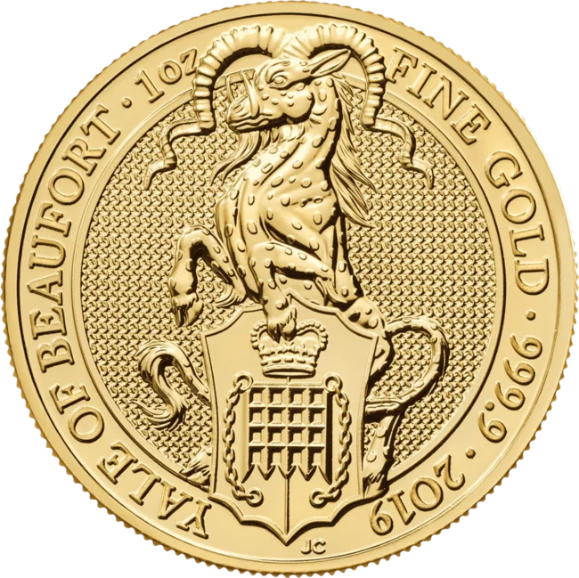 Graded Gold Queen's Beasts Yale of Beaufort 2019