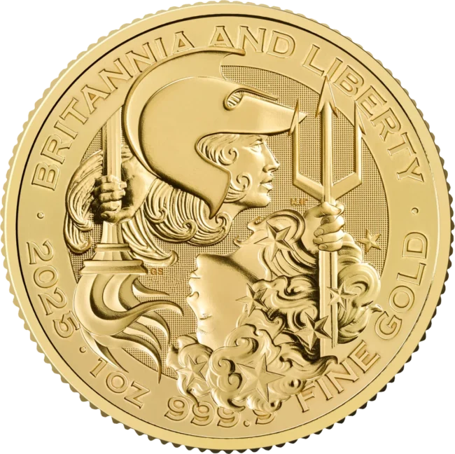 Graded Gold Britannia and Liberty 2025