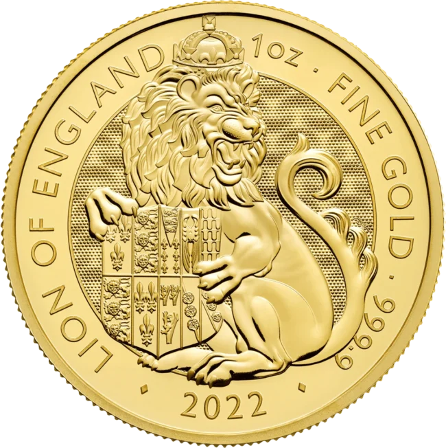 Graded Gold Tudor Beasts Lion of England 2022