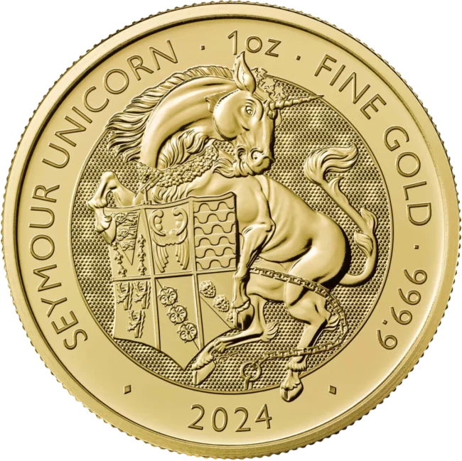 Graded Gold Tudor Beasts Seymour Unicorn 2024